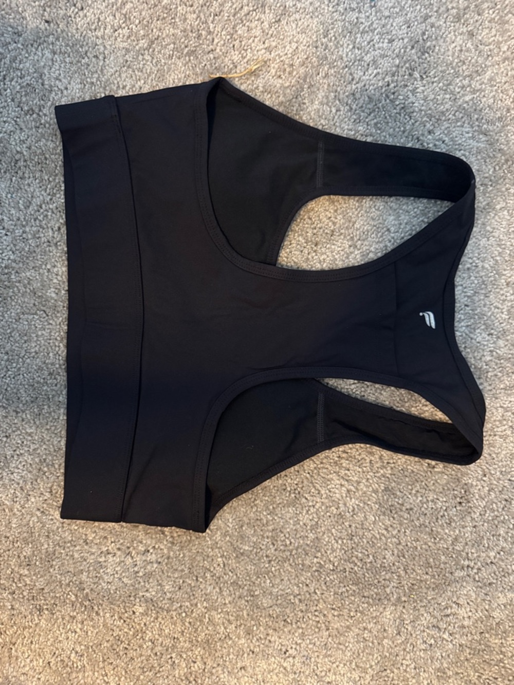 Fabletics Black Racerback Sports Bra